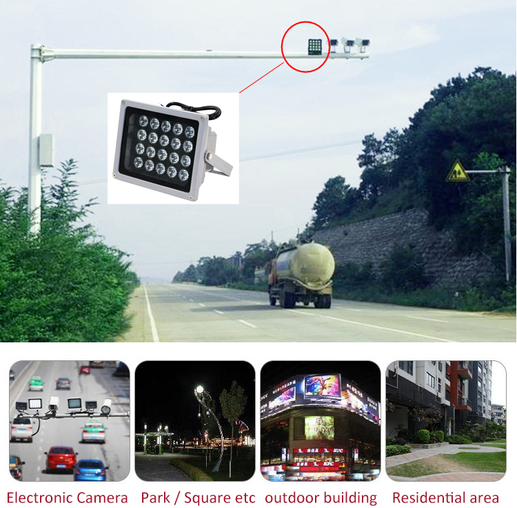 Infrared monitoring fill light