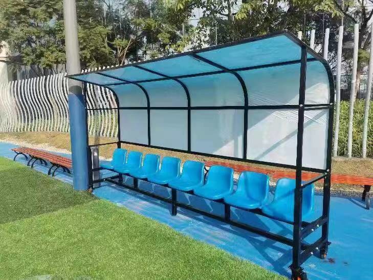 6 Seats Outdoor Stadium Seating For Football Club Substitute Bench