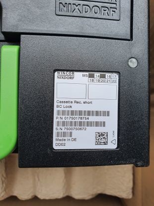 1750178754 ATM Machine Wincor Nixdorf ATM Cineo Short Recycling Cassette BC C4060 01750178754