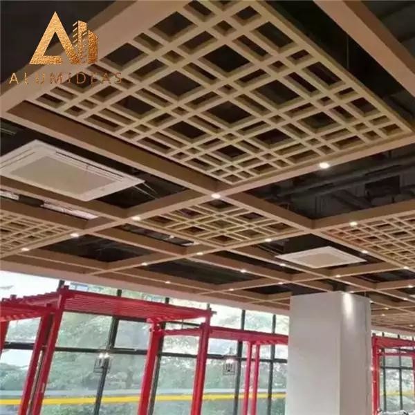 Aluminum Suspended Metal Grid Ceiling