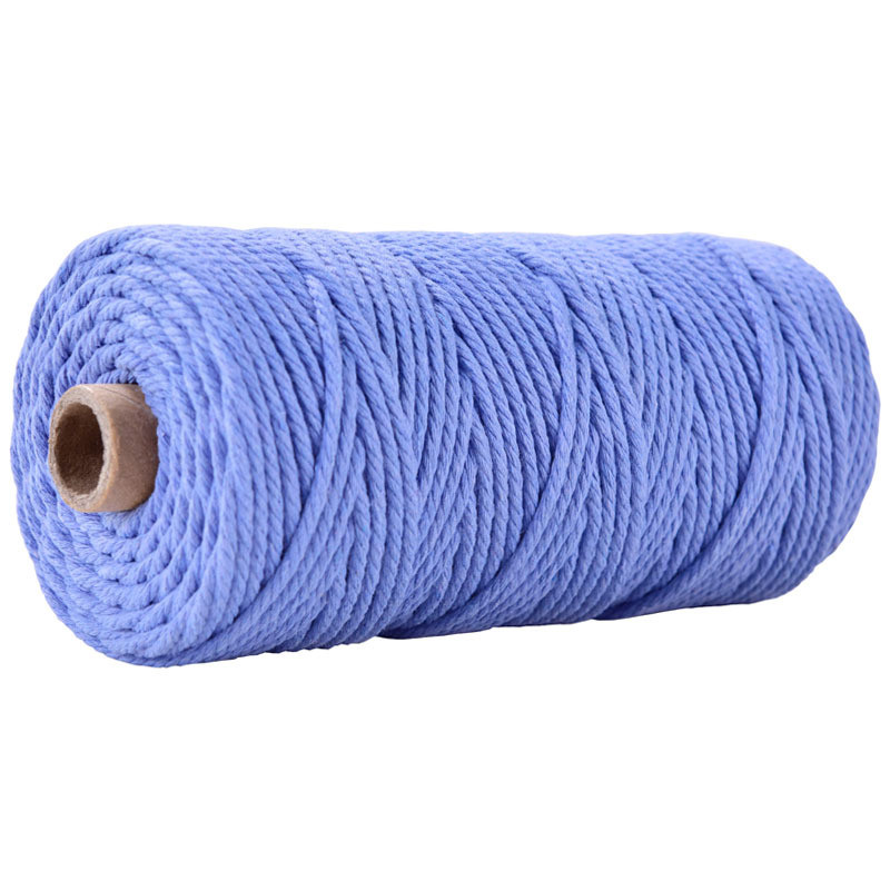 Green 3 Strand Twisted Nylon Rope 3mm Macrame Braided Cotton Rope