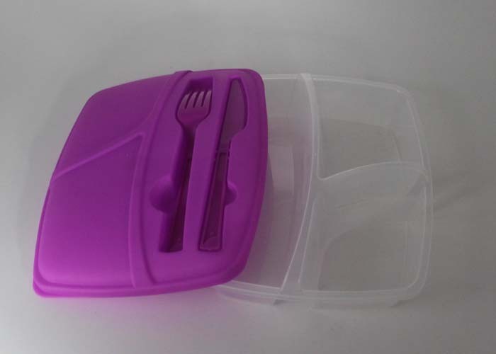 Convenient And Safety Hard Plastic Lunch Boxes With Compartments OEM