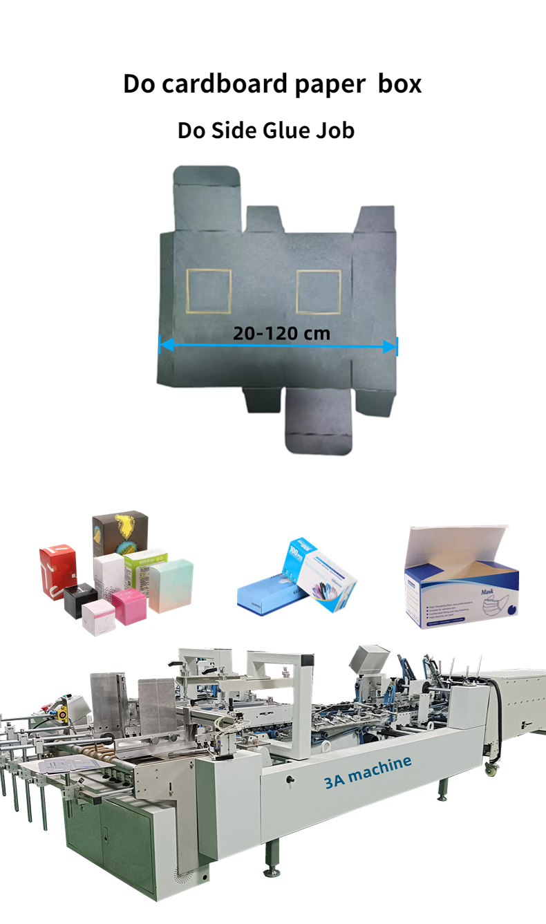 CQT-1300WK-2 Automatic Corrugated Paper Box Folder Gluer Machine for Packaging Cases
