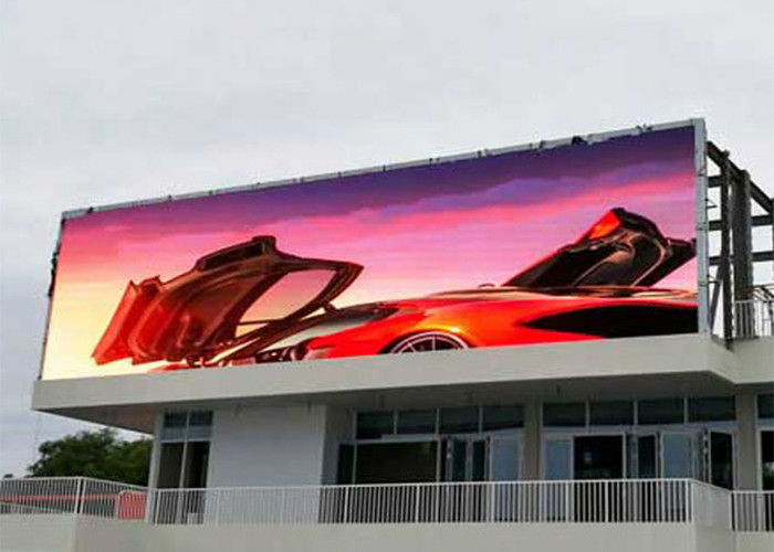 Waterproof IP65 Large Outdoor LED Advertising Screen 6000cd/sqm
