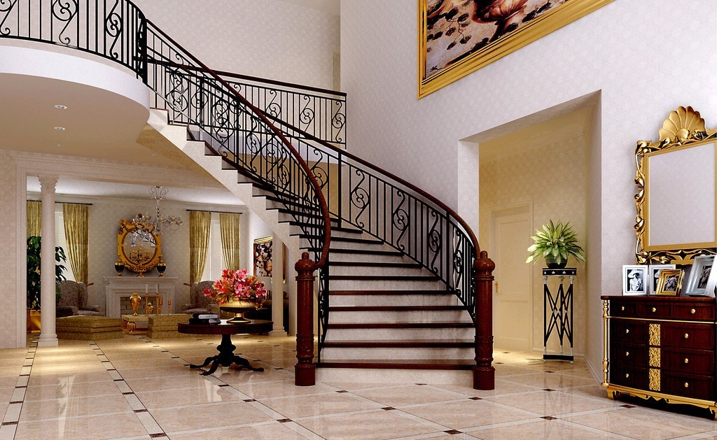 Black Grey Cast Iron Handrails Anti Corrosion For Highway Railway Fence