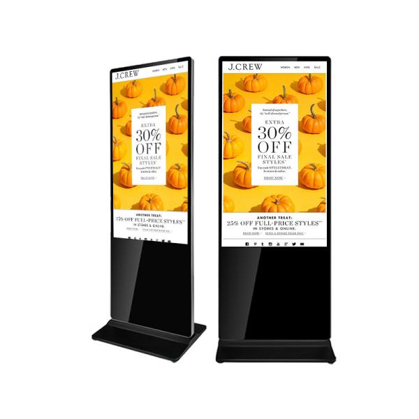 43 55 Inch Floor Standing Lcd Advertising Playing Equipment Hotel Digital