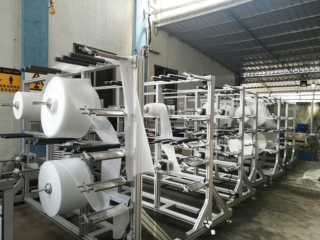 Non - Woven Fabric 5 Layers 0.8Mpa KN95 Mask Production Line