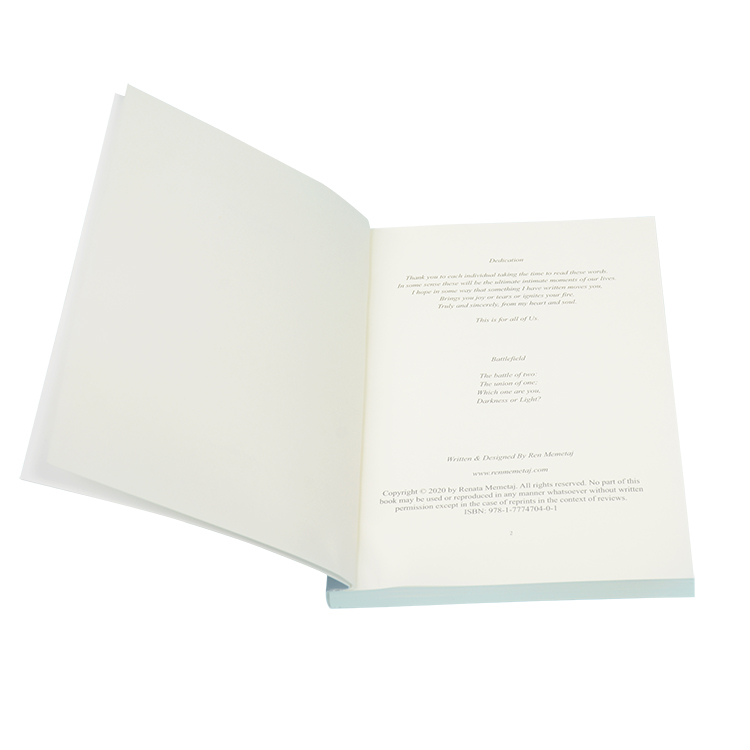 Glossy / Matt Finish Soft Cover Book Printing , Poem Print Your Own Poetry Book