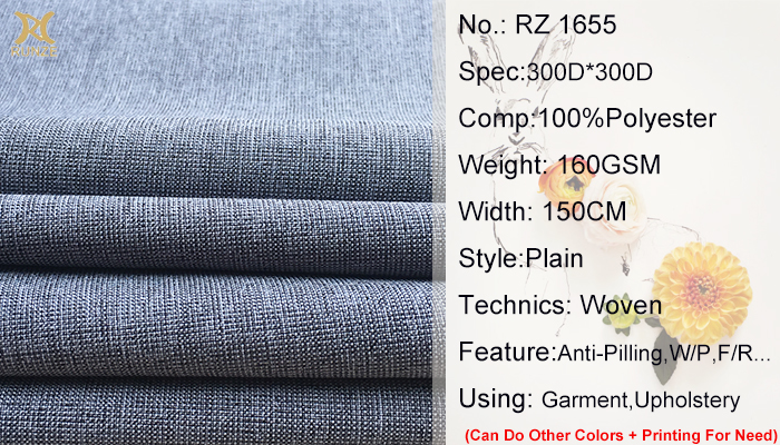 300D*300D Cationic Polyester Two-Tone Slub Mitongge Fabric For Suit Linen Colth With High-
