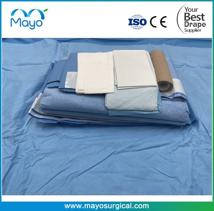Orthopedic Surgery Sterile Surgical Hip Drape Pack With U Split Drape