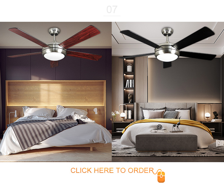 110V/50Hz Voltage 1stshine Ceiling Fan with 52 Inch Air Cooling Motor and Remote Control