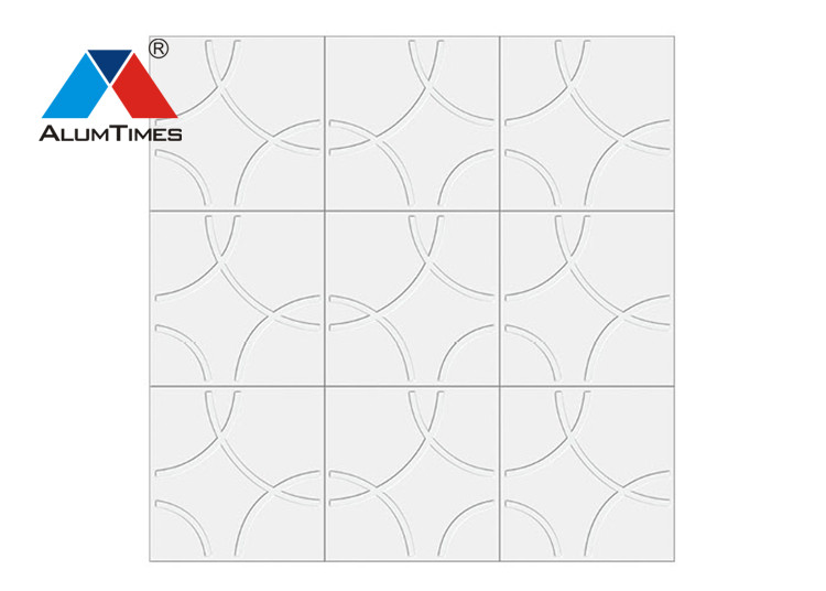 Unique SGS Clip In Ceiling , Front Perforated Aluminum Acoustic Panels 12 X 12