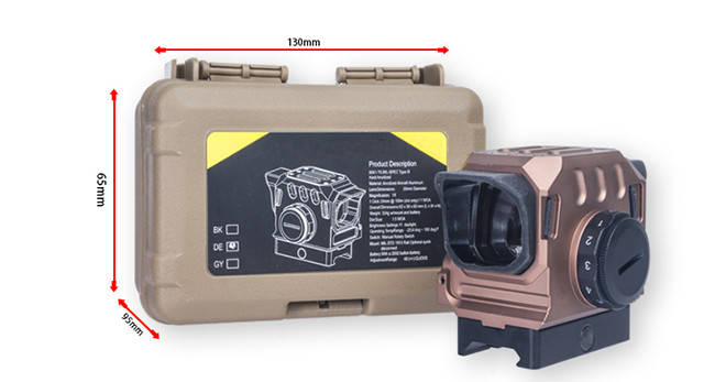 Optical Prismatic 1X30 EG1 Red Dot Sight Scope For Airsoft Hunting DE Color