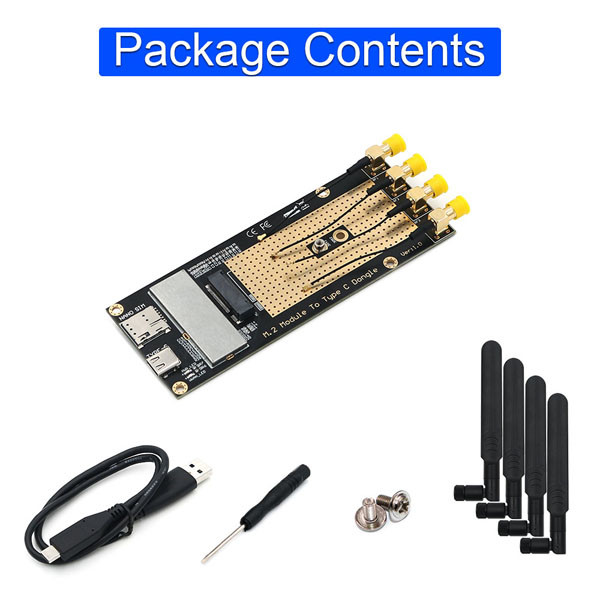 HASL NVME TO USB Type C Adapter M.2 3G 4G 5G Module To Type C USB 3.0 Adapter