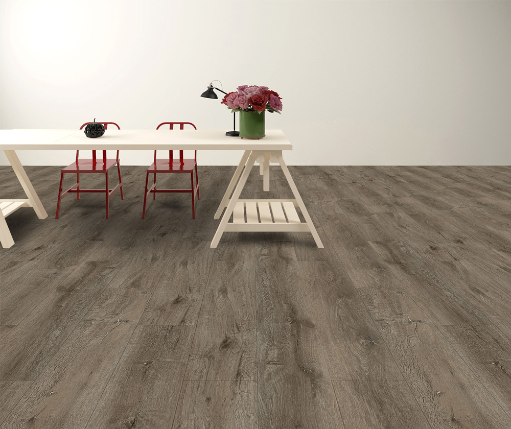 GKBM GL-W7182-7 Rigid Stone Vinyl Composite SPC Flooring UV Unilin Click Oak