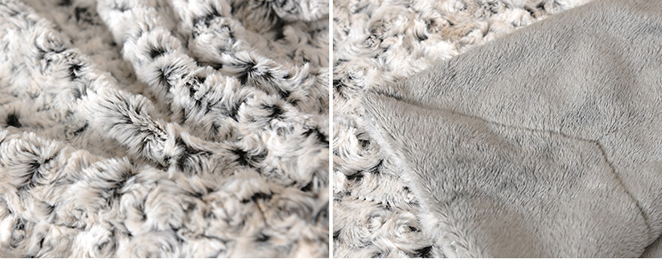 100% Polyester Pv Plush Soft Faux Fur Blanket Cozy Warm 150*200CM / 200*240CM
