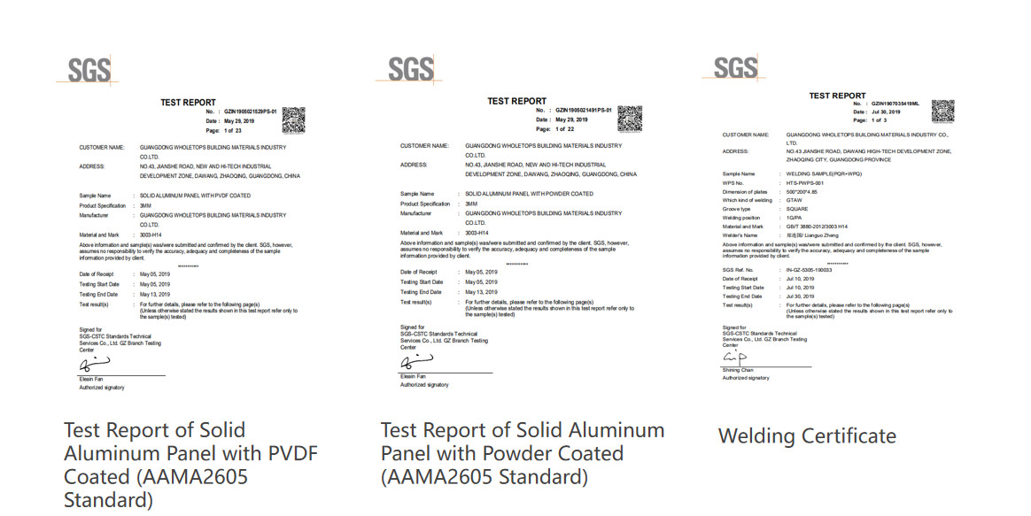 2.0-6.0MM Building Exterior Wall Facade Panels Metal Facade Cladding Panels