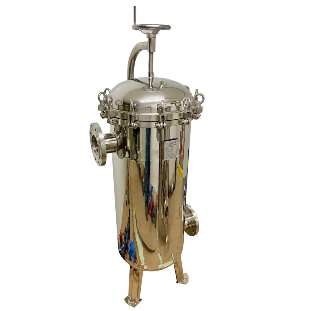 62KG Weight 304 Stainless Steel 3 Bag Multi-Filter Housing for Building Material Shops