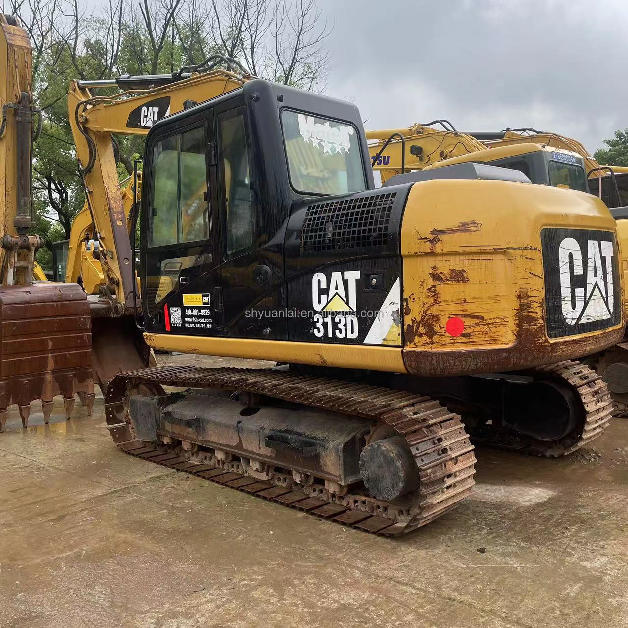 Used Second Hand Mini Heavy Duty Digger Excavator 313 With Original Hydraulic Valve