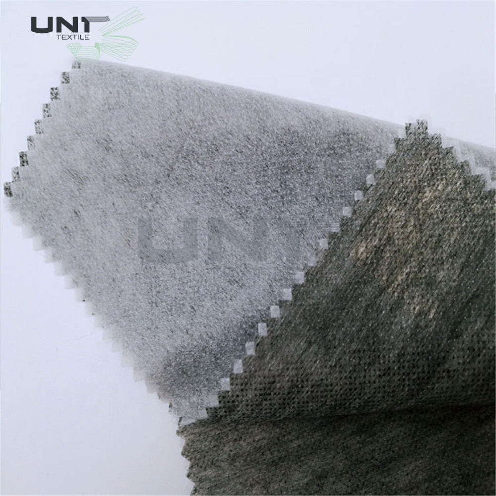 Polyester Double Dot Non Woven Interlining Rolls For Bonding Clothing