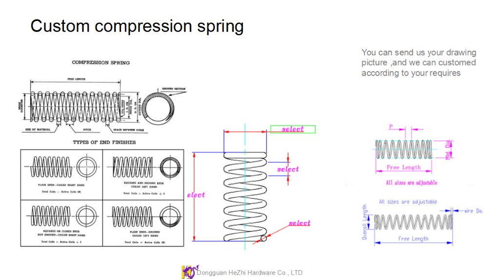SWP Adjustable Coil Springs Copper Steel Wire For Hardware