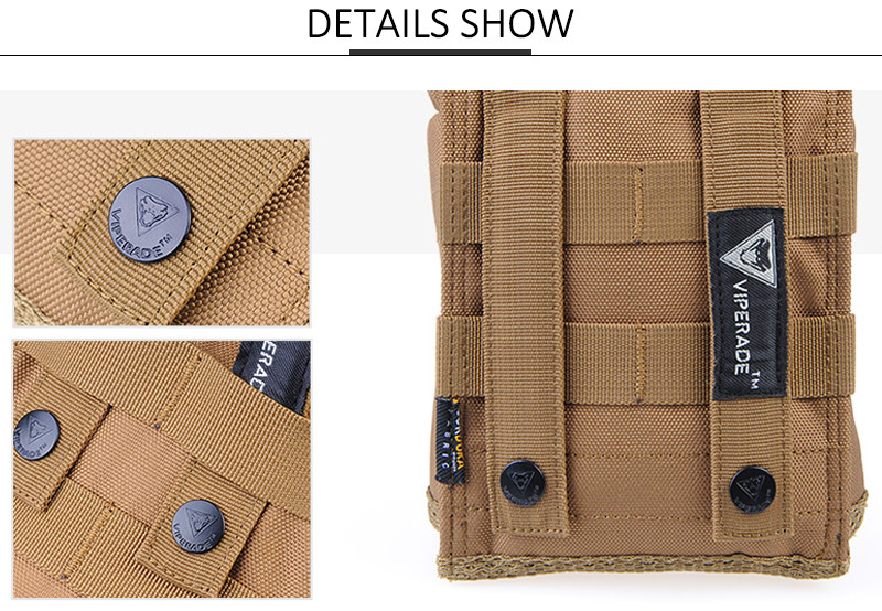 Buckle Type Canvas Water Bottle Carrier Bag For Hiking