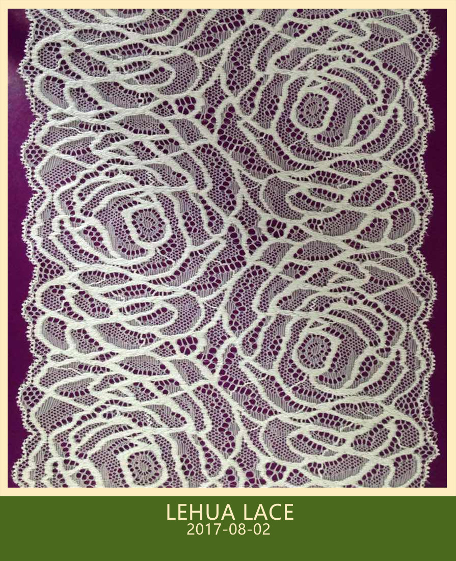 Hot Selling and nice quality Nylon Spandex Stretchy Brazil Lace from China