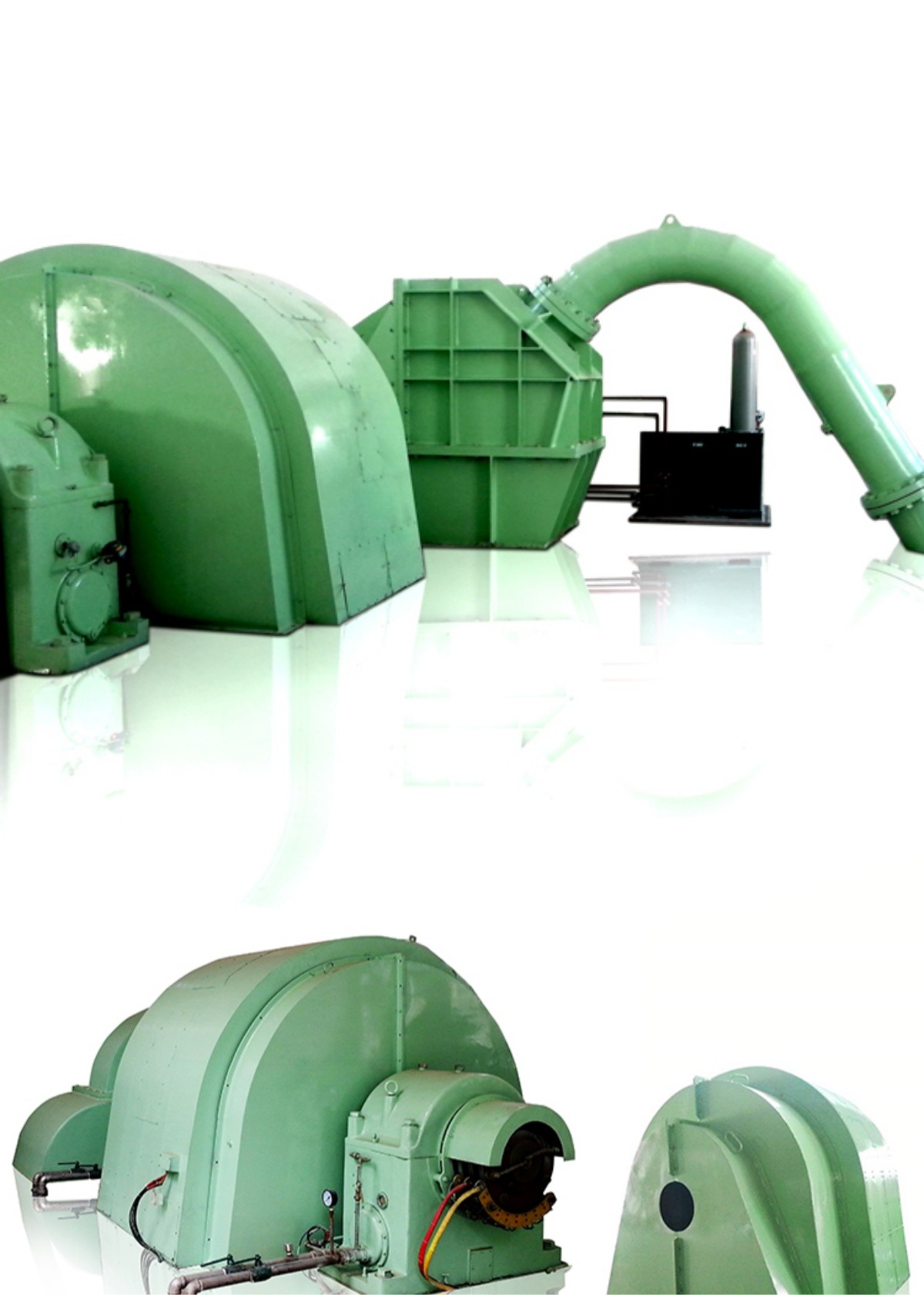 IP54 Protection Grade Pelton Type Turbine Generator for Power Generation in Cast Iron/Stainless Steel