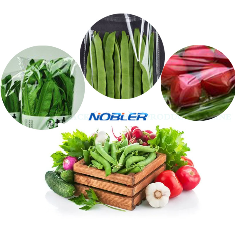 Multi Specification Plastic Transparent Vegetable Packaging Bags Customized