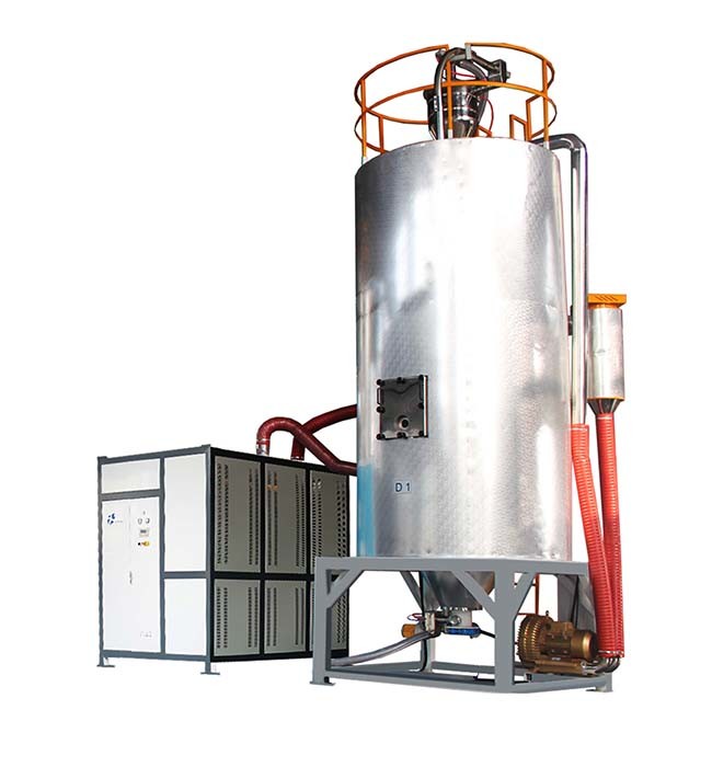 Full Auto 100 KW Plastic Dryer Machine 304 Stainless Steel Easy Maintenance