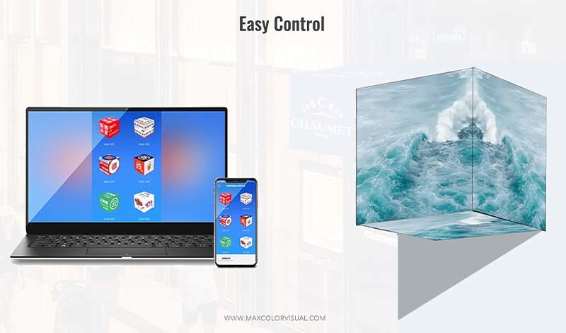 SMD1921 IP65 Magic Cube LED Display With Epistar LED For Shopping Malls