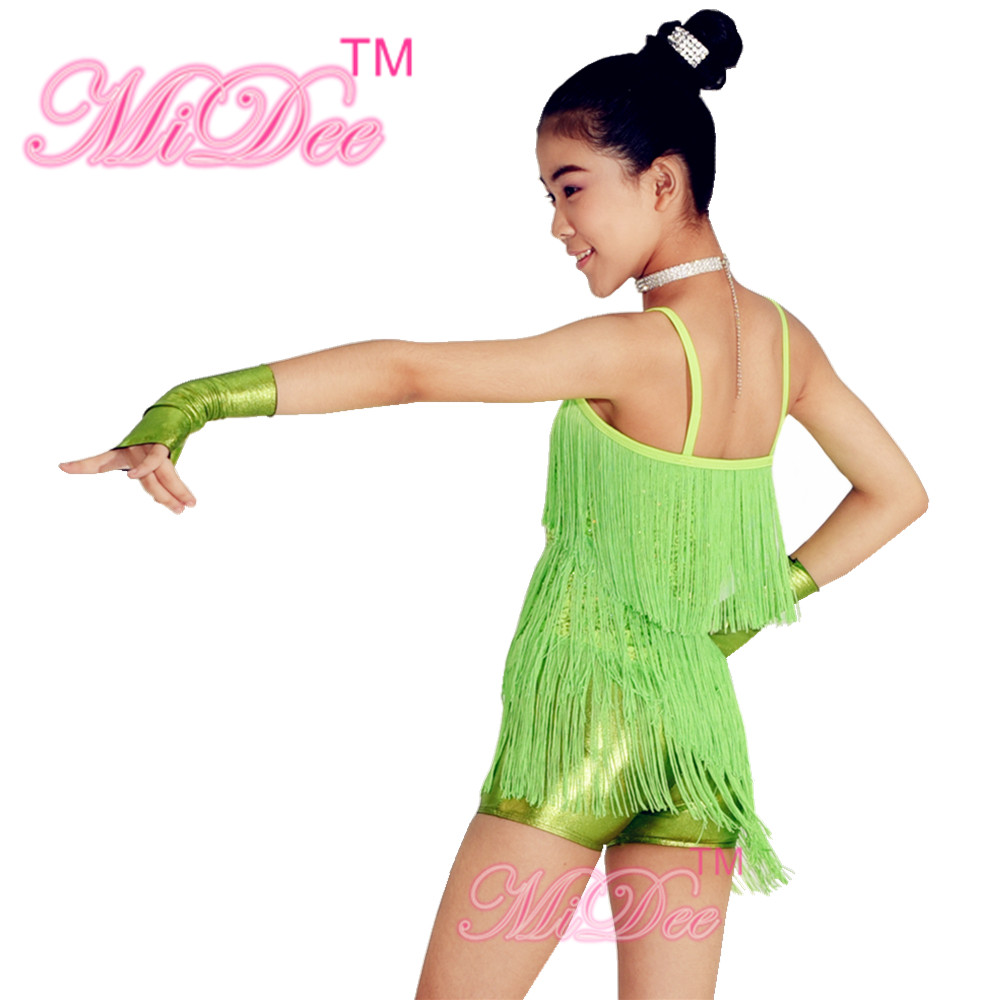 Spandex Blue Red Grape Latin Dance Recital Costumes With Fingerless Gloves