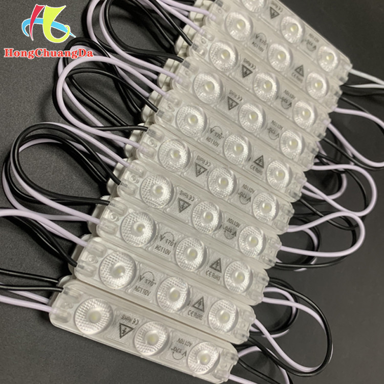AC110V Module 2W Injection 2835 3 Light Lens Led Module For Channel Letter