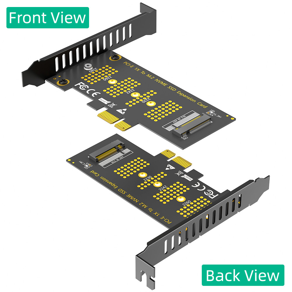 M.2 NVMe SSD NGFF TO PCIE X1 adapter card M Key interface card Support PCI Express 3.0 x1 Support NVMe SSD 2230-2242-2260-2280 Size