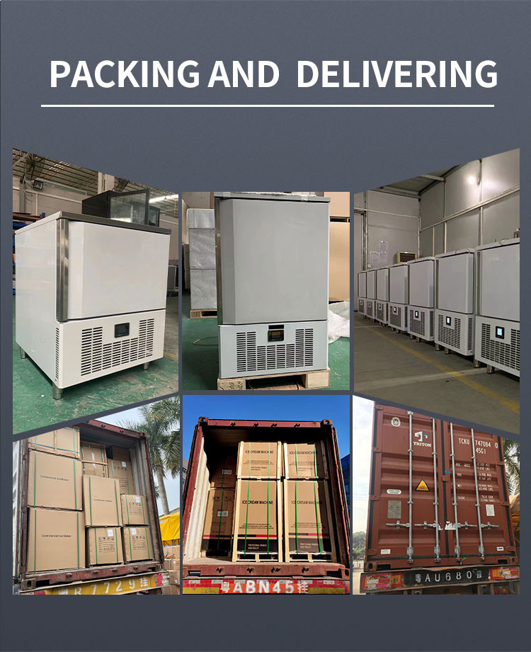 15 Trays Blast Freezer Chiller Fast Freezing , 1500w Commercial Blast Chiller