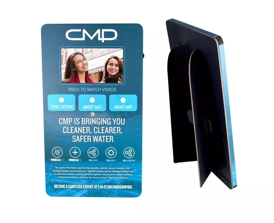 Cardboard POP Loop video advertising display,10 inch LCD video merchandising display
