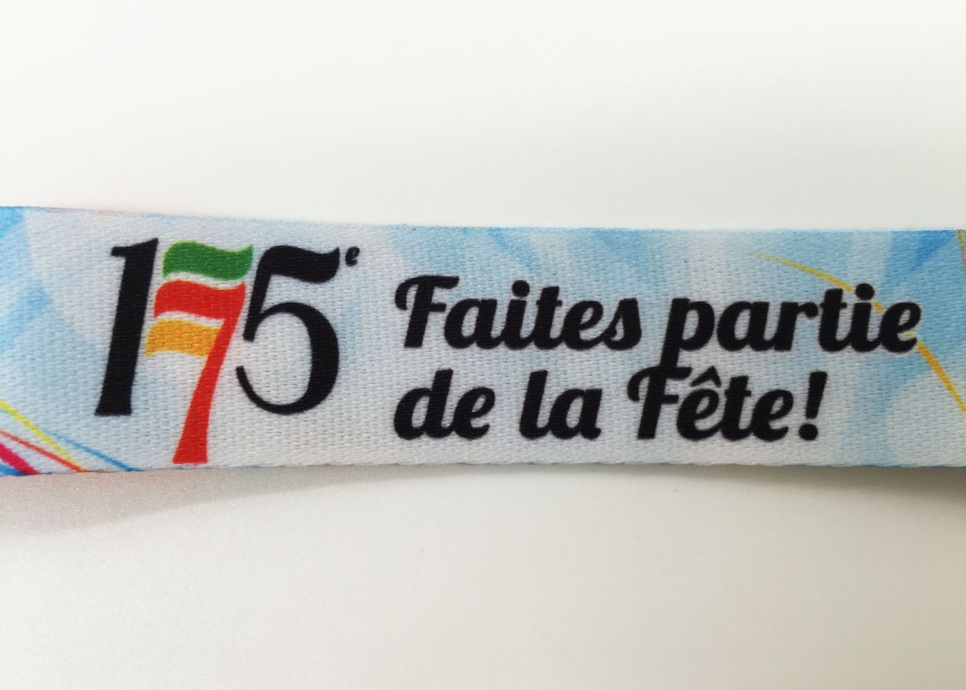 Polyester Flat Dye Sublimation Lanyards With Customized Logo Size