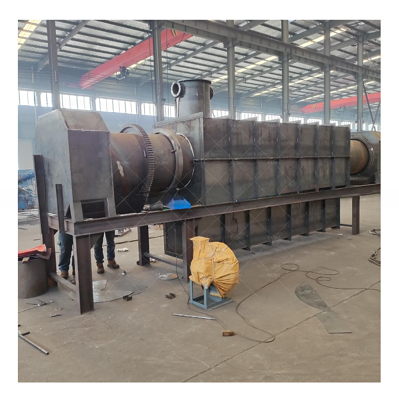 Continuous Rotary Charcoal Carbonization Furnace Equipment with Stainless Steel Design