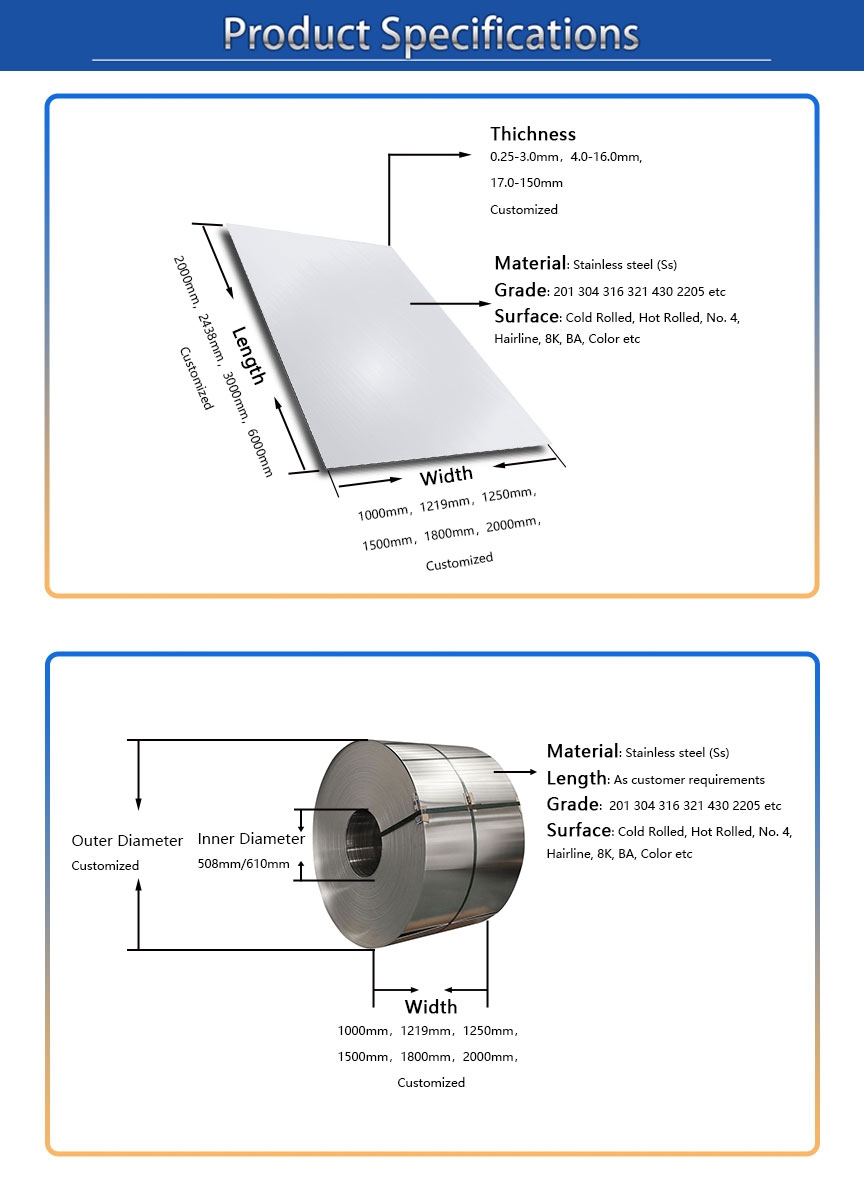 1.2mm 304 430 Bright Annealed Stainless Steel Sheet 4x8 50mm - 2000mm Width