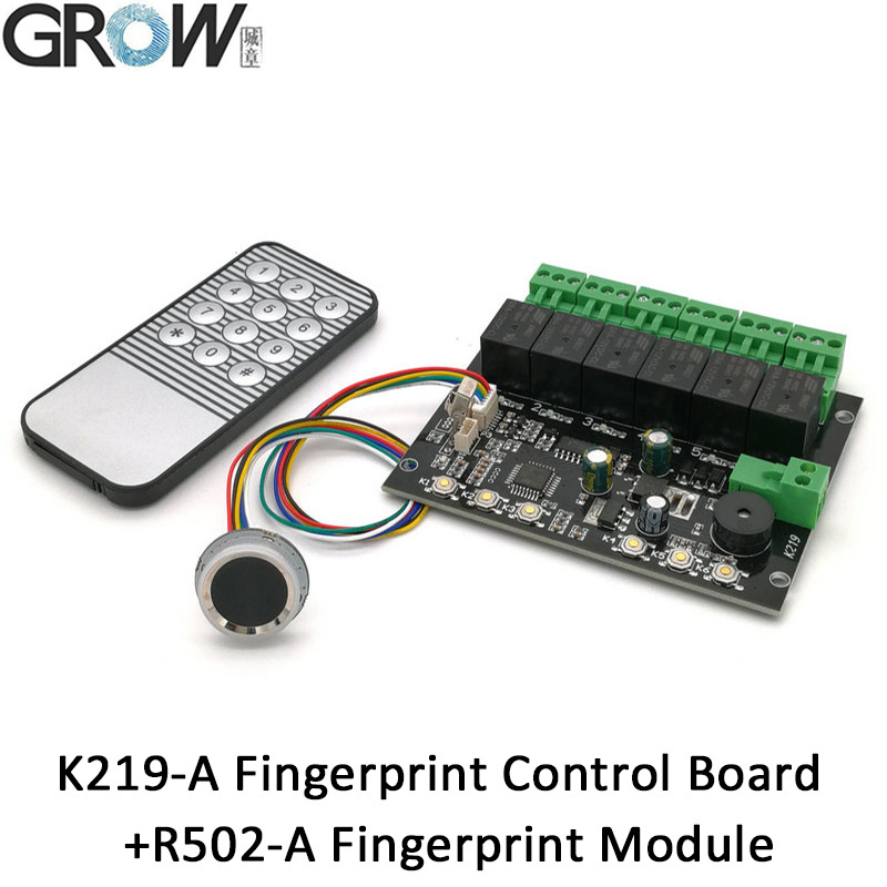 Grow K219-a+R502-a Programmable Multiple Relay IR Fingerprint Control Board