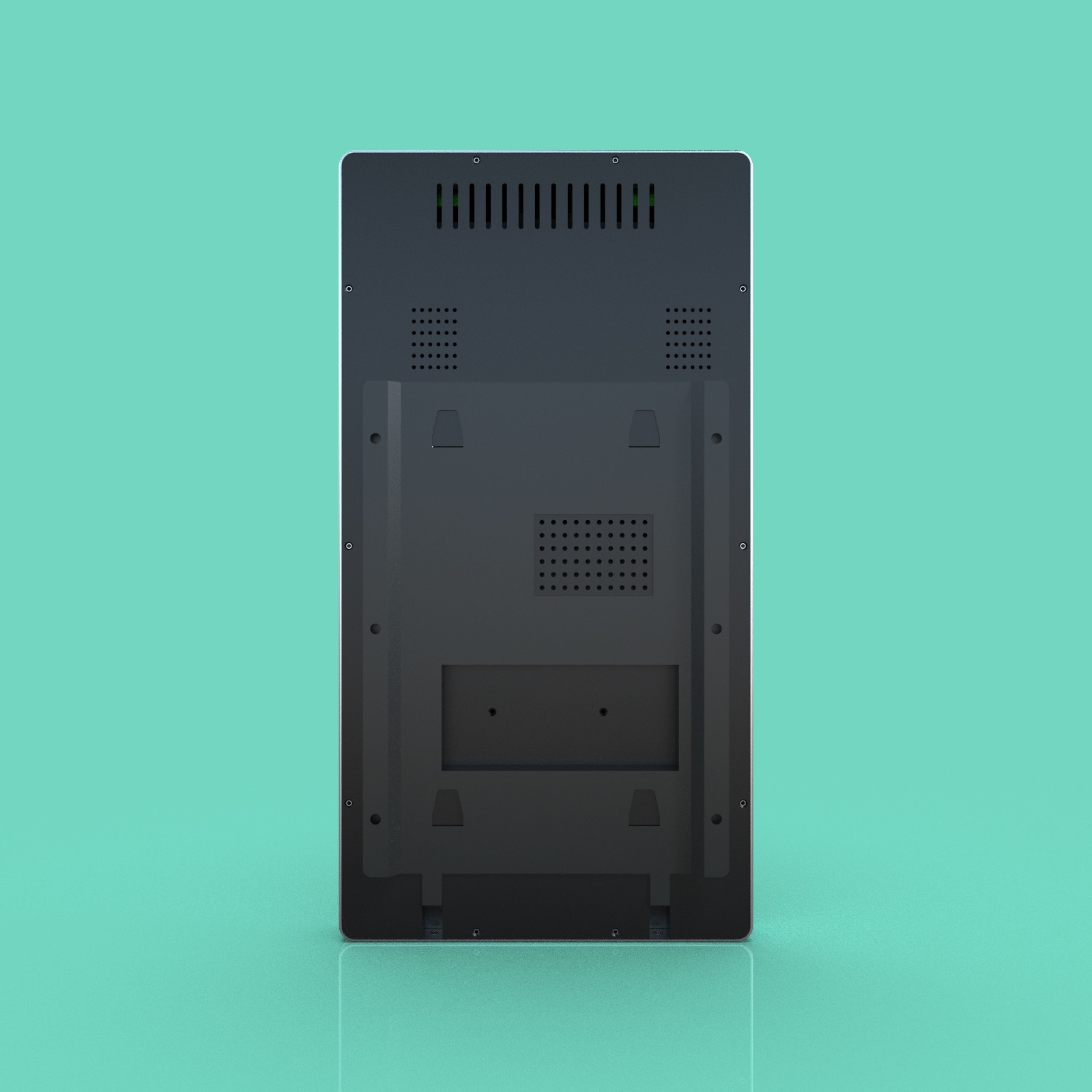 JP1504 AI Light Adjustment 15.6-Inch Wall-Mounted All-Metal Facial and Fingerprint Recognition Access Control Terminal