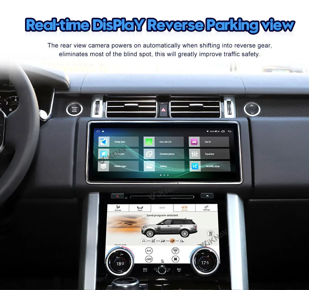 12.3inch Android car radio For Range Rover Vogue L405 2013-2020 AC Touching Screen Multimedia Player Navigation Stereo