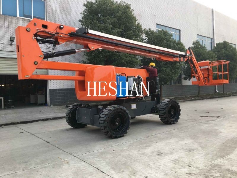 Indoor Outdoor Articulated Boom Lift Aerial Work Telescopic Boom Manlift