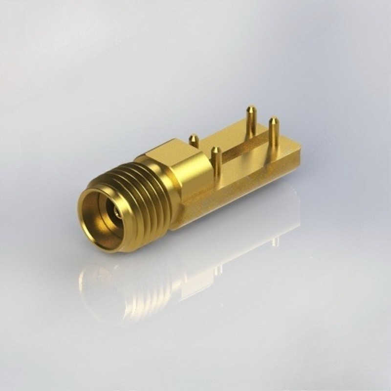 Custom 4pin PCB Board 3.5mm 34GHz RF Coaxial Connector Precision