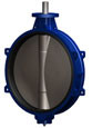 Wafer Style Stainless Steel Disc Butterfly Valve with Epoxy-Coated Ductile Iron Body