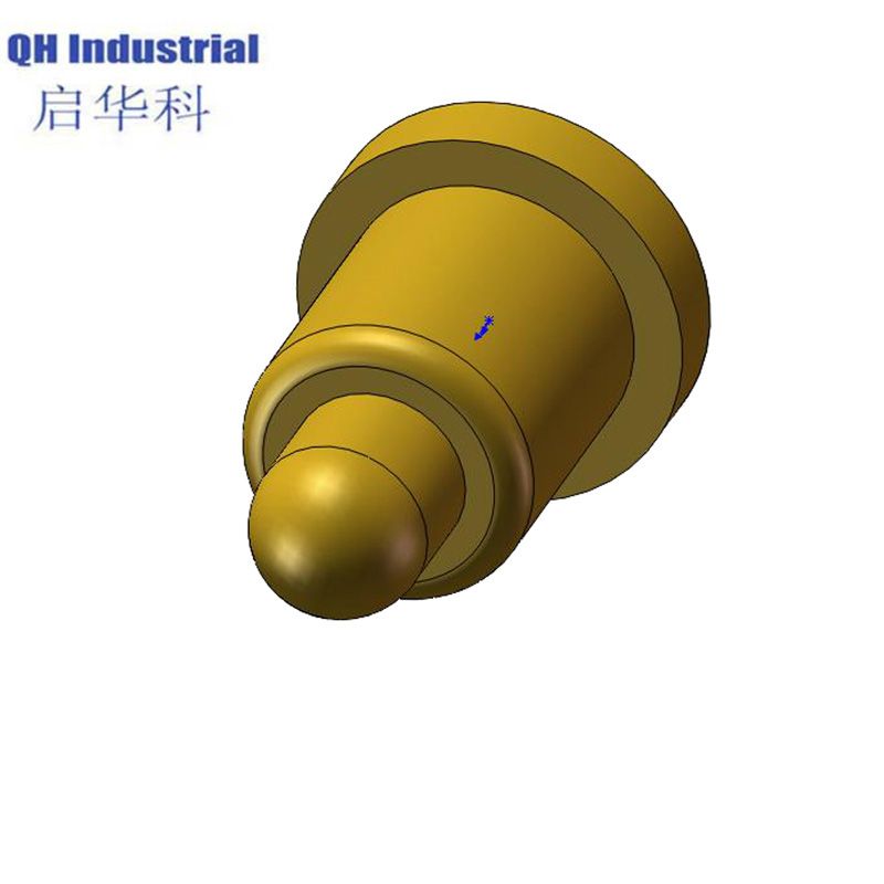 SMT 3.0mm Ni Plating Electronic Products SMT Spring Load Pin Body Brass SMArt Watch Solder IDI Pogo Pin