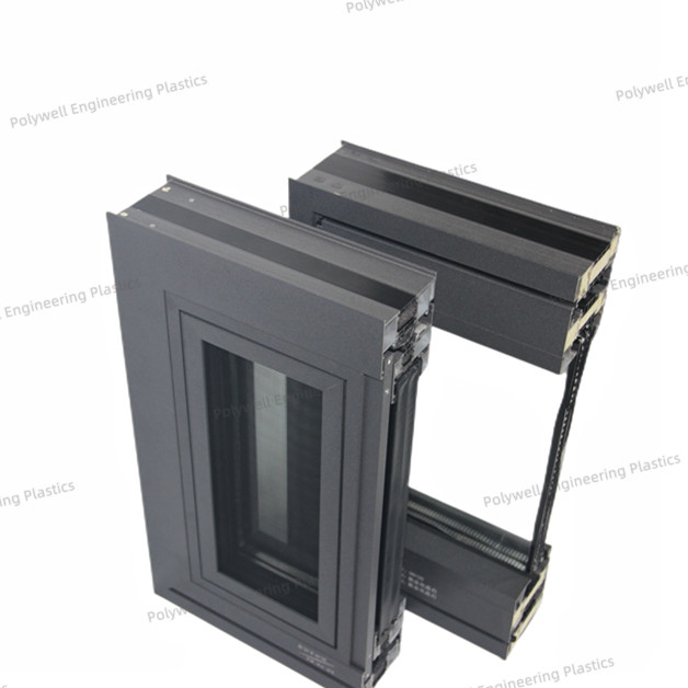 Thermal Break Aluminum Sound Insulation System Window Triple Pane Double Cavity 6050 T5 Profile