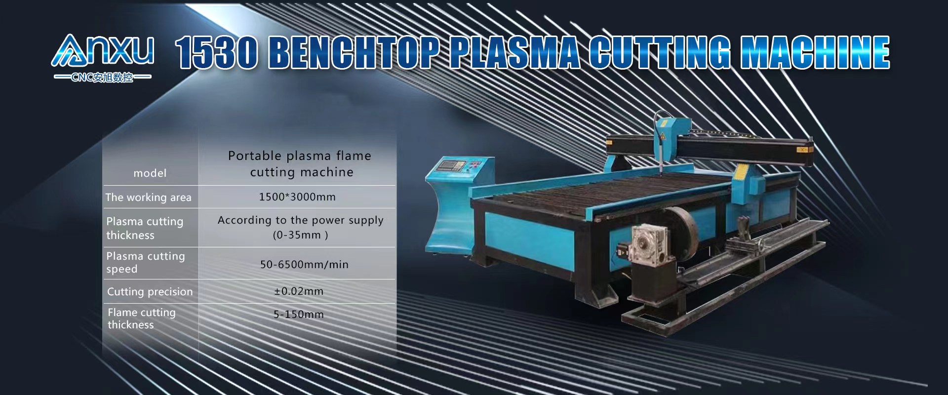 Professional 7.5KW Plasma CNC Machine For Industrial Metal Cutting
