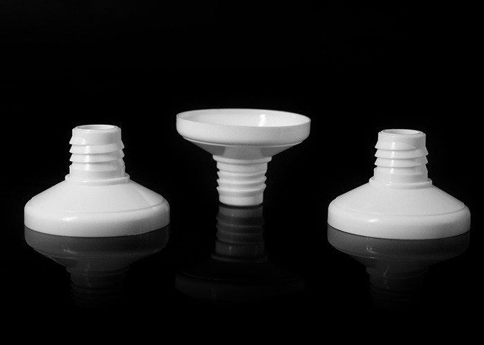 Plastic Round Tube Head 35mm For Facial Cleanser / Cosmetic Soft Cream Lotion Tube