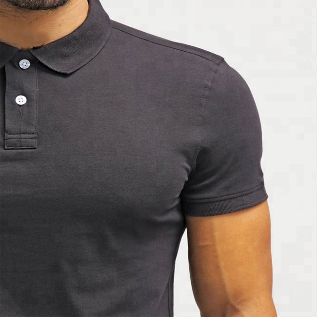 Blank Mens Polo Style Shirts , Breathable Plain Collared Golf Shirts
